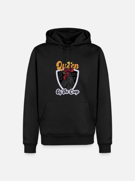 Queen Of The Coop - Men’s Premium Organic Hoodie - black