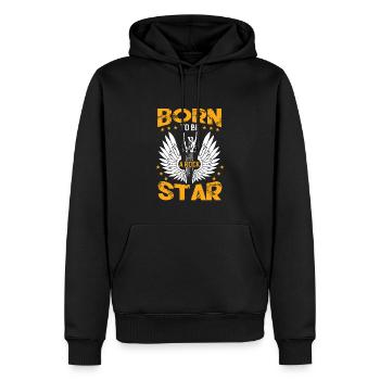 Born To Be A Rock Star Kids Guitariste Rock - Sweat à capuche Premium bio Homme - noir - Devant - Nico (187cm)