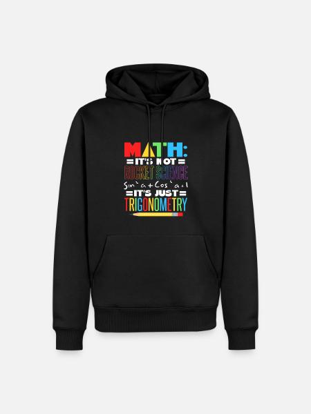 Mathelehrer - Männer Premium Bio Hoodie - Schwarz