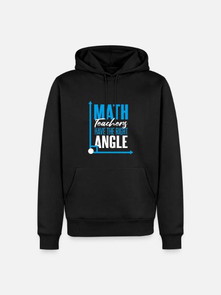Math Teacher Funny - Men’s Premium Organic Hoodie - black