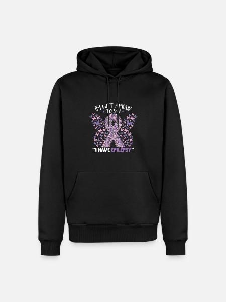 I Have Epilepsy - Men’s Premium Organic Hoodie - black