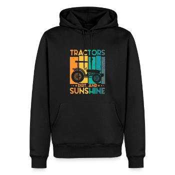 Traktor Kleinkind Landwirtschaft Landwirt - Männer Premium Bio Hoodie - Schwarz - Vorne - Nico (187cm)