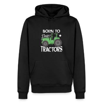 Lustige Kinder Bauernhof Traktor - Männer Premium Bio Hoodie - Schwarz - Vorne - Nico (187cm)