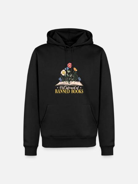 Read Banned Books - Men’s Premium Organic Hoodie - black