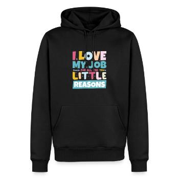 Vorschullehrerschule - Männer Premium Bio Hoodie - Schwarz - Vorne - Nico (187cm)