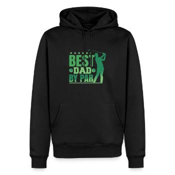 Bester Vater nach Par - Männer Premium Bio Hoodie - Schwarz - Vorne - Nico (187cm)