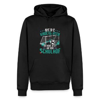 Inscription au football enfant de première année 2023 - Sweat à capuche Premium bio Homme - noir - Devant - Nico (187cm)