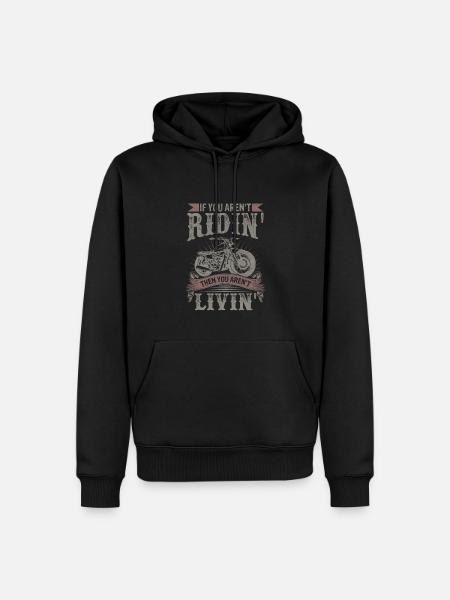 Biker Design Motorcycle - Men’s Premium Organic Hoodie - black