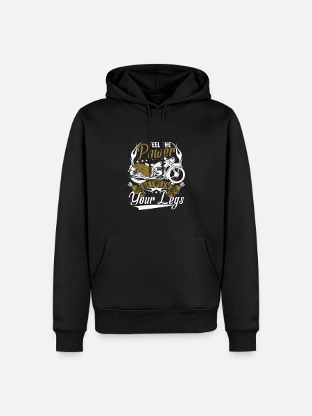 Motorcycle Rider Funny - Men’s Premium Organic Hoodie - black