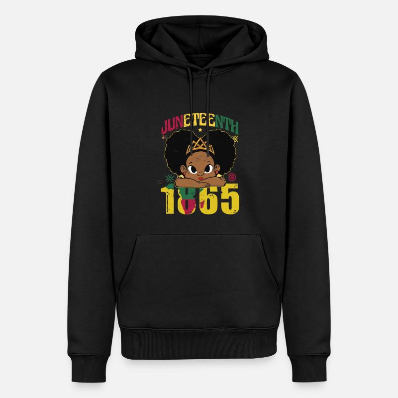 Fille Juneteenth - Sweat à capuche Premium bio Homme - noir