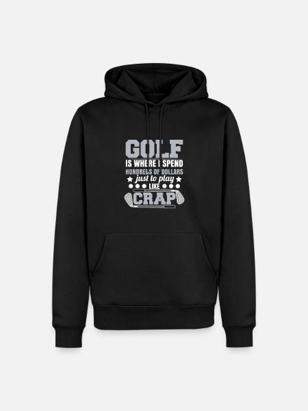 Golf Funny Humor - Men’s Premium Organic Hoodie - black