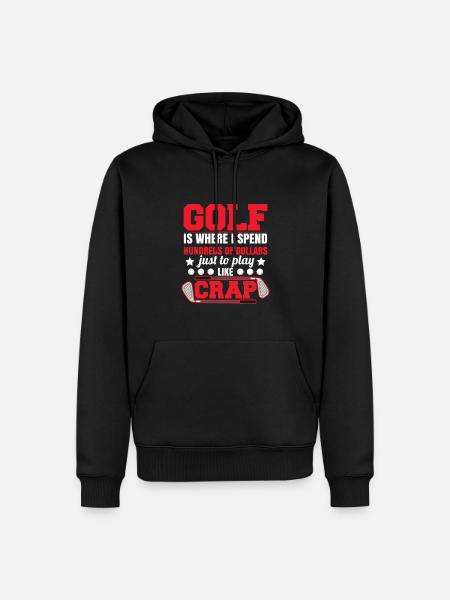 Golf Love Golfer - Men’s Premium Organic Hoodie - black