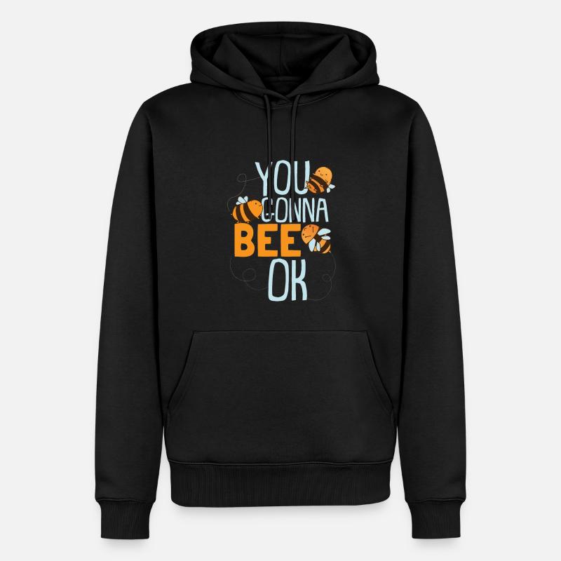 Du gehst zu Bee Ok - Männer Premium Bio Hoodie - Schwarz