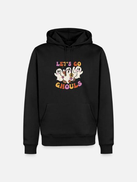 Let's Go Ghouls Halloween - Men’s Premium Organic Hoodie - black