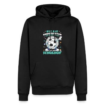 Schulkind Einschulung Schultüte Fußball - Männer Premium Bio Hoodie - Schwarz - Vorne - Nico (187cm)
