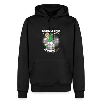 Fußball Schulkind 2023 Grundschule - Männer Premium Bio Hoodie - Schwarz - Vorne - Nico (187cm)