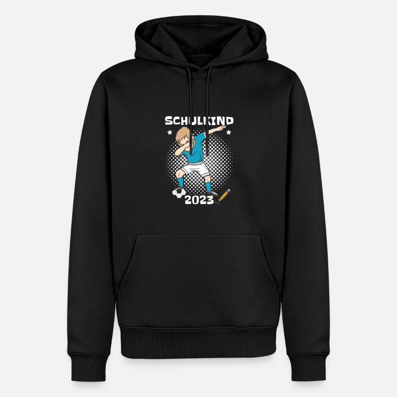 Schulkind 2023 - Männer Premium Bio Hoodie - Schwarz
