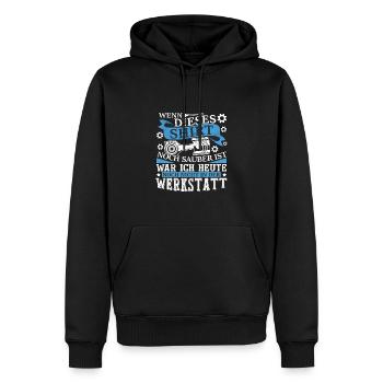 Automechaniker Werkstatt Autoschrauber - Männer Premium Bio Hoodie - Schwarz - Vorne - Nico (187cm)