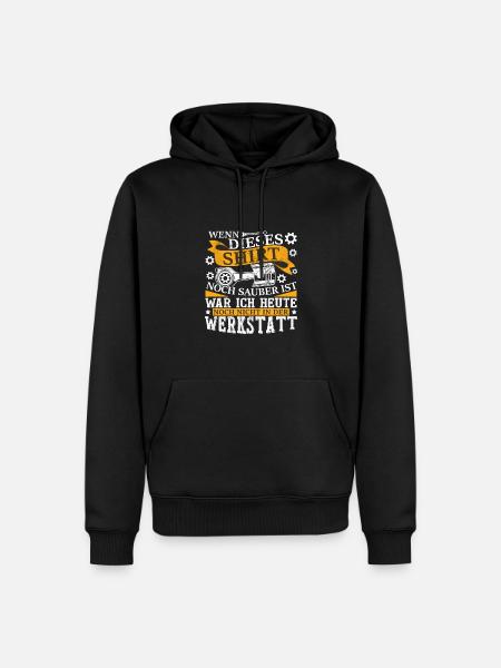 KFZ Mechaniker Werkstatt Geschenk Auto - Männer Premium Bio Hoodie - Schwarz