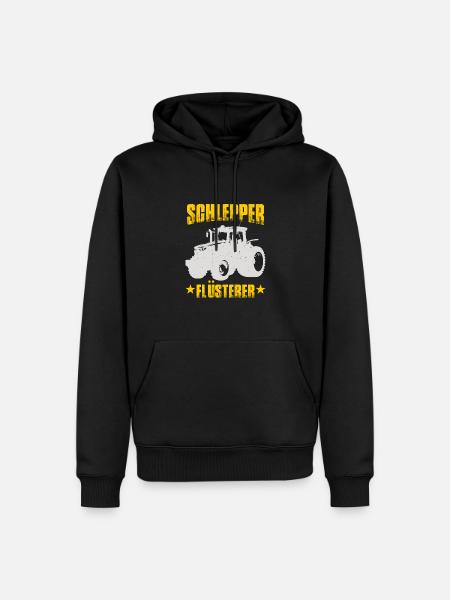 Schlepper Flüsterer - Männer Premium Bio Hoodie - Schwarz