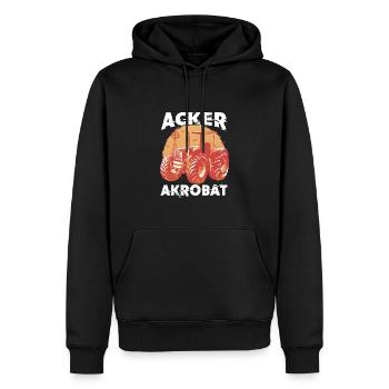 Acker Akrobat Schlepper Traktor - Männer Premium Bio Hoodie - Schwarz - Vorne - Nico (187cm)