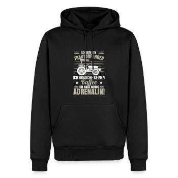 Traktor Sprüche Landwirt - Männer Premium Bio Hoodie - Schwarz - Vorne - Nico (187cm)