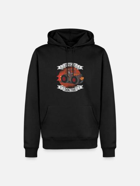 Dünger Doktor - Männer Premium Bio Hoodie - Schwarz