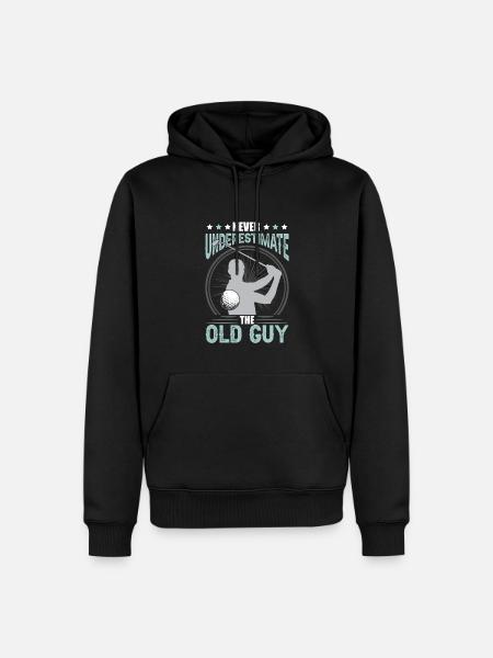 Divertente Golf Lover Men Golf - Herre Premium økologisk hoodie - sort