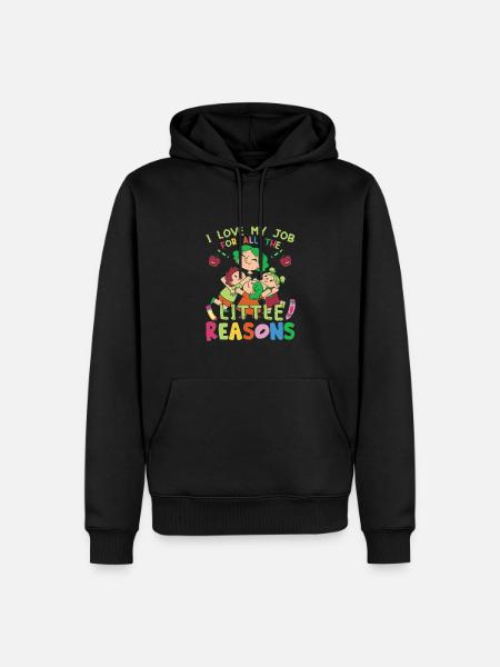 Cute Teaching Women Apparel - Men’s Premium Organic Hoodie - black