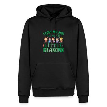 Erzieherin für Sonderpädagogik - Männer Premium Bio Hoodie - Schwarz - Vorne - Nico (187cm)