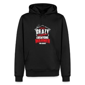 Lustiges Nachbargeschenk - Männer Premium Bio Hoodie - Schwarz - Vorne - Nico (187cm)