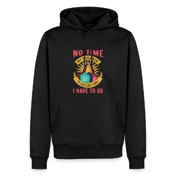 Frau - Männer Premium Bio Hoodie - Schwarz - Vorne - Nico (187cm)