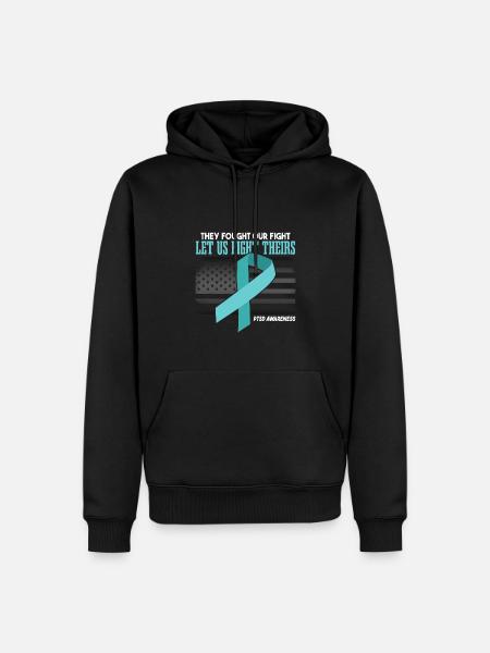 PTSD Awareness - Men’s Premium Organic Hoodie - black