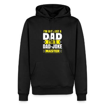 Papa-Witz Meister Papa Papa Großvater Papa Witze - Männer Premium Bio Hoodie - Schwarz - Vorne - Nico (187cm)