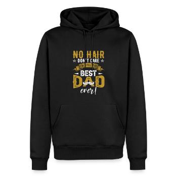 Bester Papa Papa Vatertag - Männer Premium Bio Hoodie - Schwarz - Vorne - Nico (187cm)