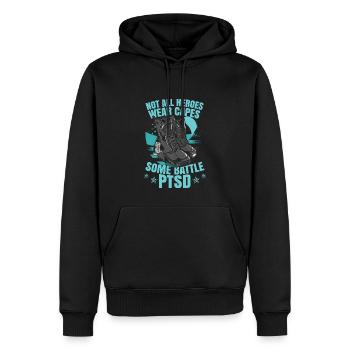 Einige Kampf-PTBS - Männer Premium Bio Hoodie - Schwarz - Vorne - Nico (187cm)