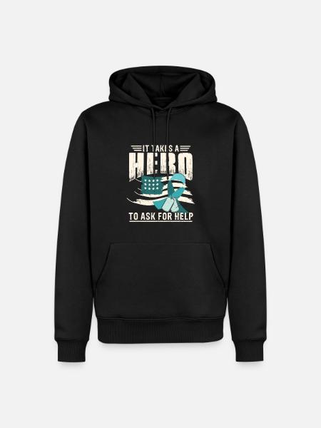 PTSD Awareness Month - Men’s Premium Organic Hoodie - black