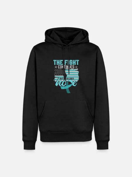 PTSD Fighter - Men’s Premium Organic Hoodie - black