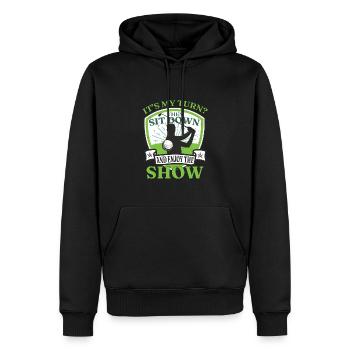 Genießen Sie die Show Golfen Lustiges Golf - Männer Premium Bio Hoodie - Schwarz - Vorne - Nico (187cm)