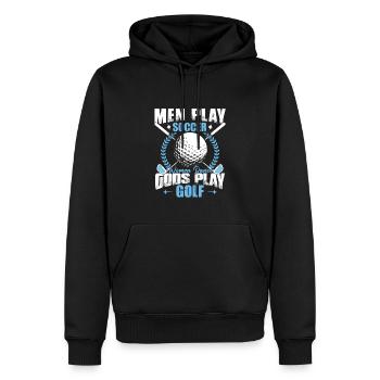 Les dieux jouent au golf drôle de joueur de golf - Sweat à capuche Premium bio Homme - noir - Devant - Nico (187cm)