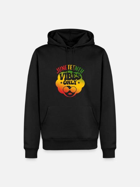 Juneteenth Vibes Only - Men’s Premium Organic Hoodie - black