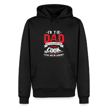 Dad Joke Husband Wife House Family - Men’s Premium Organic Hoodie - black - Front - Nico (187cm)