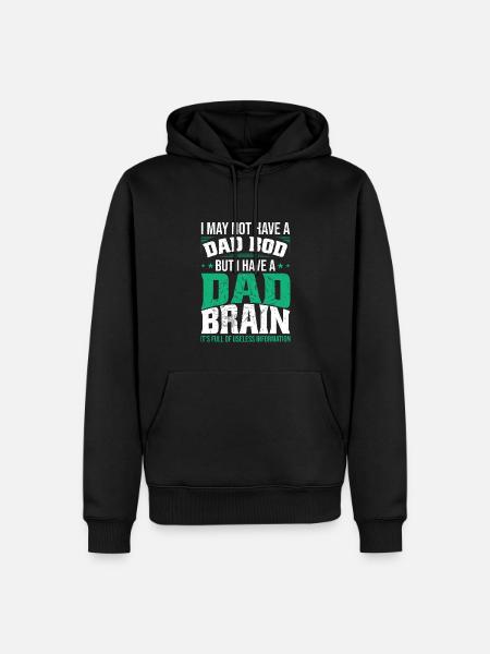 Dad Brain Funny - Men’s Premium Organic Hoodie - black