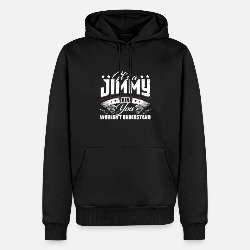 C’est un truc de Jimmy - Sweat à capuche Premium bio Homme - noir