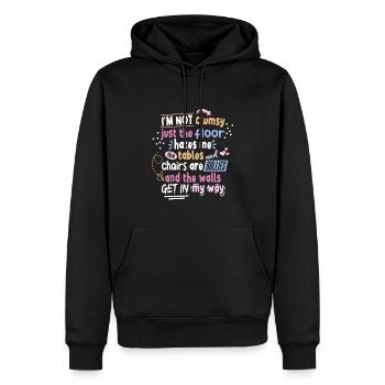 I'm Not Clumsy Saying Women - Men’s Premium Organic Hoodie - black - Front - Nico (187cm)