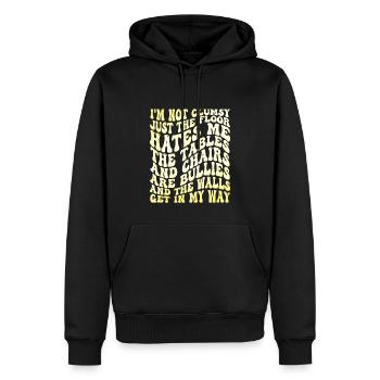 Sarcasme Humour Ironique Maladroit Chemise - Sweat à capuche Premium bio Homme - noir - Devant - Nico (187cm)
