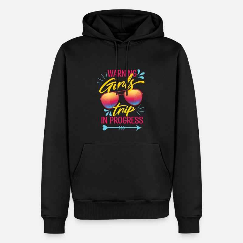 Sommer-Mädchenreise-Wiedersehen - Männer Premium Bio Hoodie - Schwarz