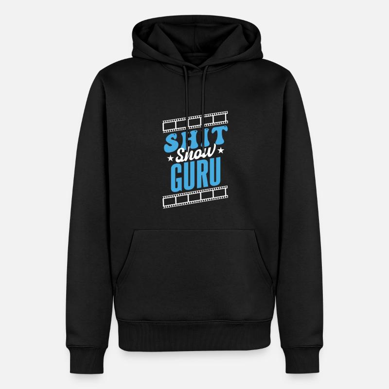 Scheiße-Show-Guru - Männer Premium Bio Hoodie - Schwarz