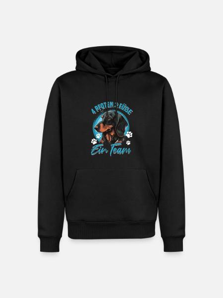 Dackel Geschenk - Männer Premium Bio Hoodie - Schwarz