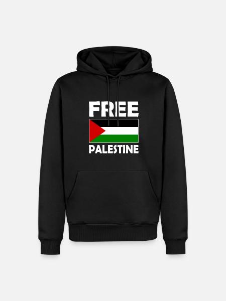 Free palestine - Men’s Premium Organic Hoodie - black